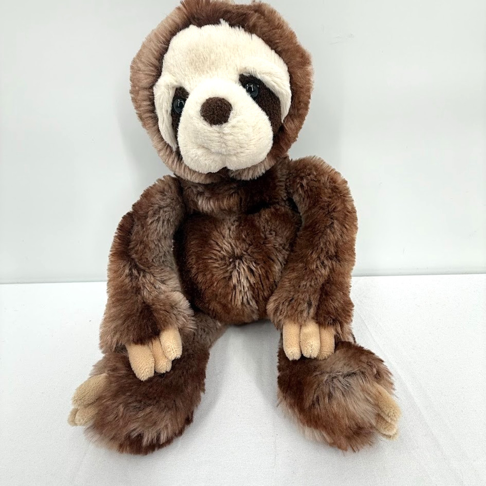 Mary Meyer Plush Sloth Toy 3 Toed Brown Stuffed Animal Lovey Soft Plushie 15 in